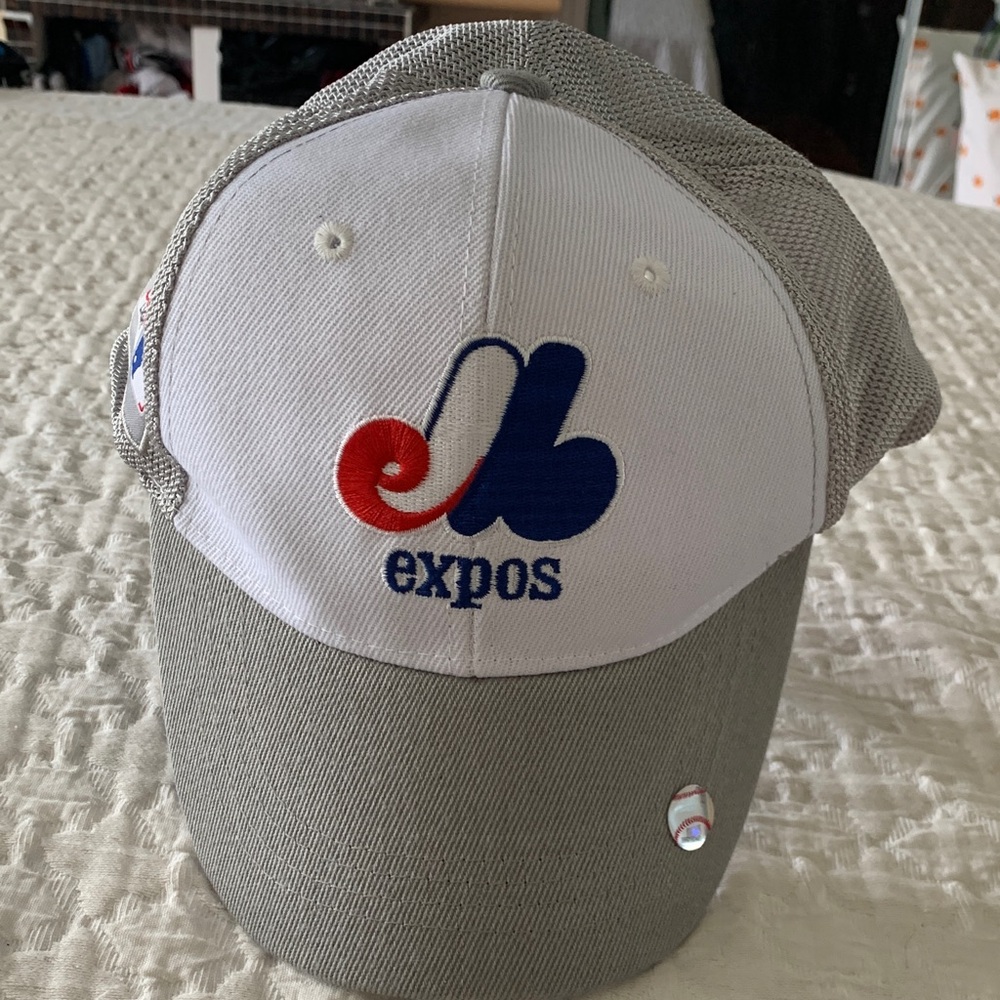 Montreal Expos Cooperstown Cap in White, Gray, Red & Blue